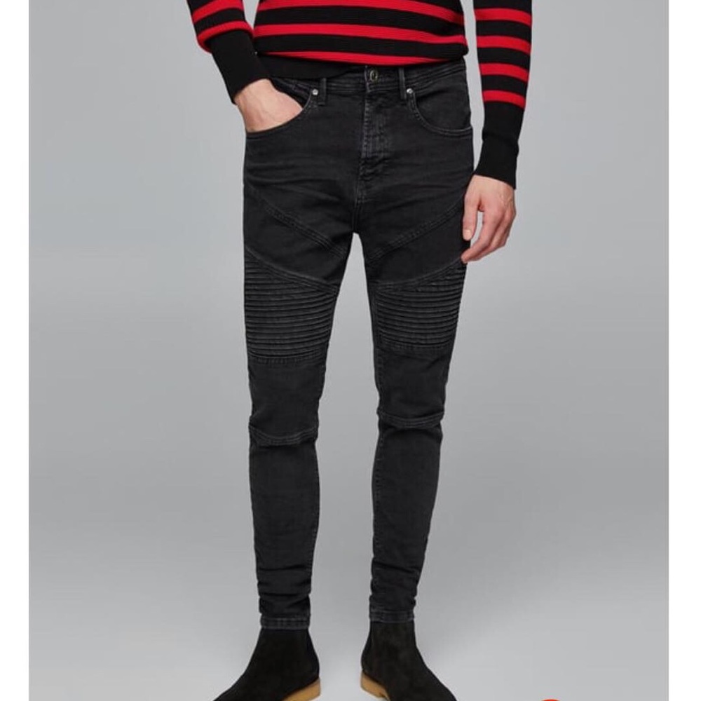 Zara biker jeans